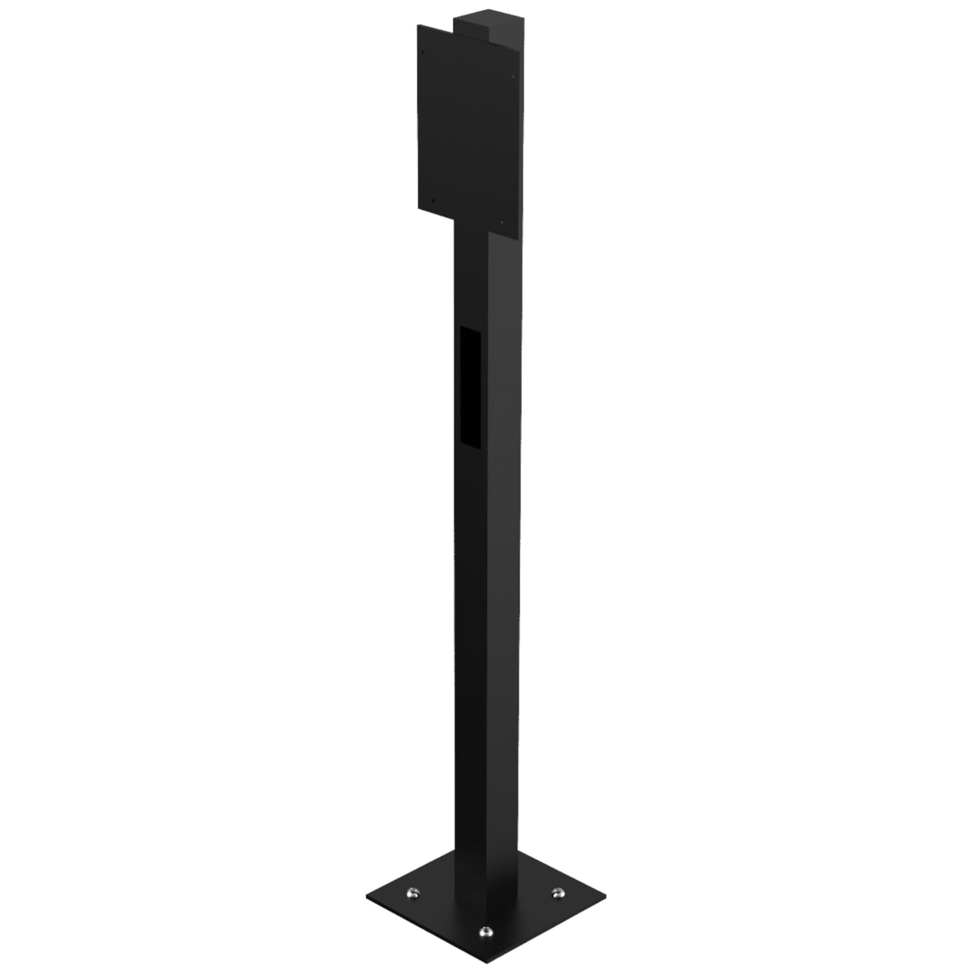 1000mm 1 way QubEV Post Power Coated Black