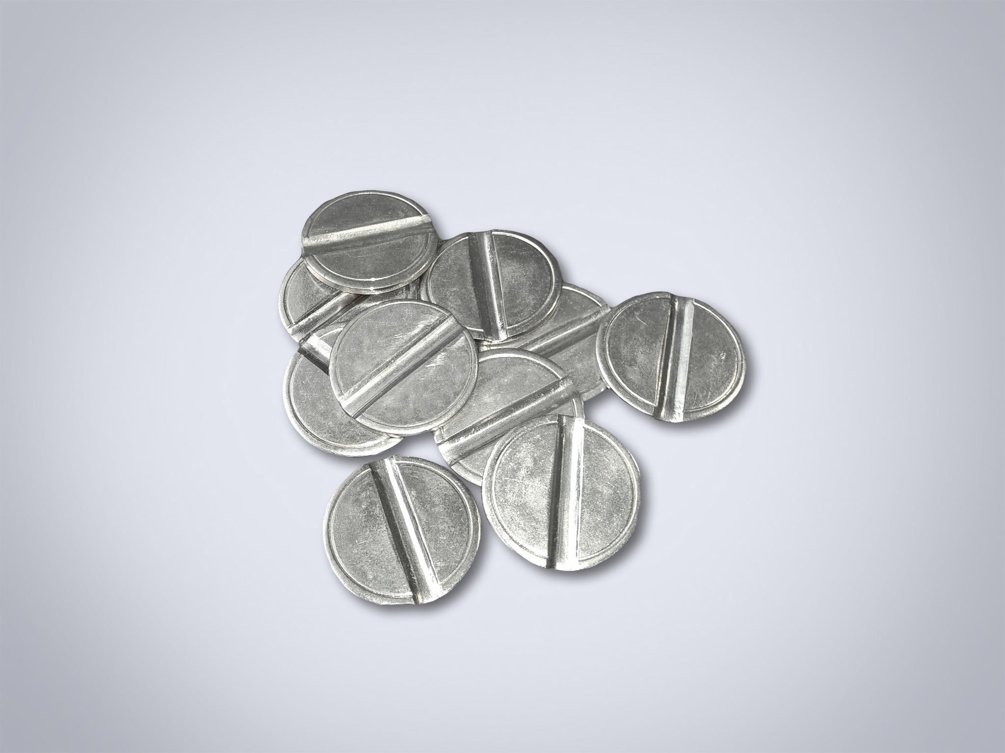 Silver token single groove (Pack of 100)