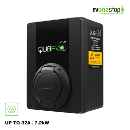 QUBEV - EV Charging Unit | Type 2 Socket | 32 Amp/7.2 kW | IP65 |